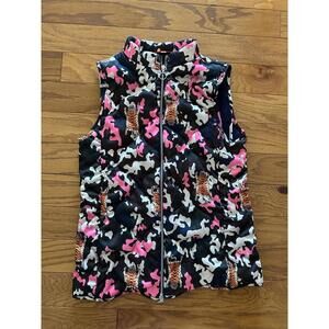 Vilagallo Womens Camo Tiger Lined Vest sz M PORTUGAL MADE